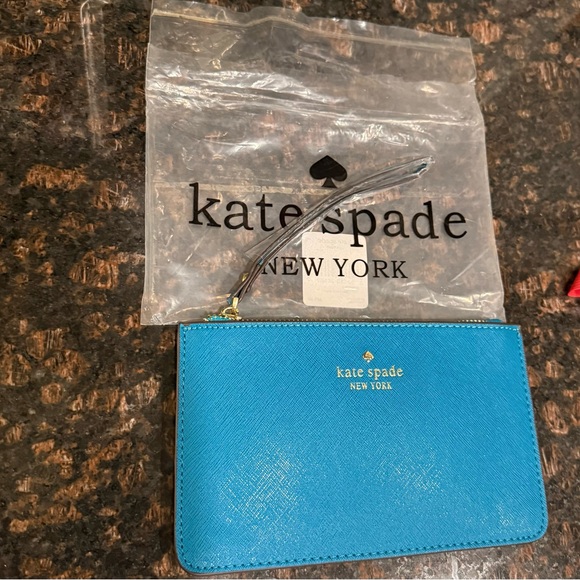 kate spade Handbags - Kate Spade Blue Wristlet